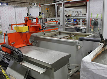 Waterjet glass cutting machine